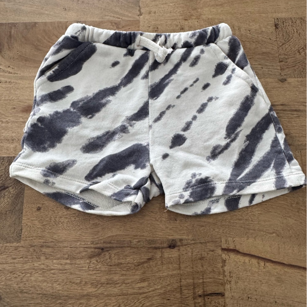 Zara Big Olita surf Tie-Dye sweat Shorts size 3-4 years
